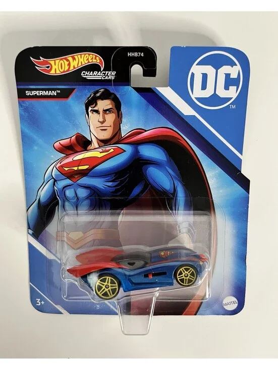 NEW 2022 Mattel HGY08 Hot Wheels DC Comics SUPERMAN DieCast 1:64 Character Car