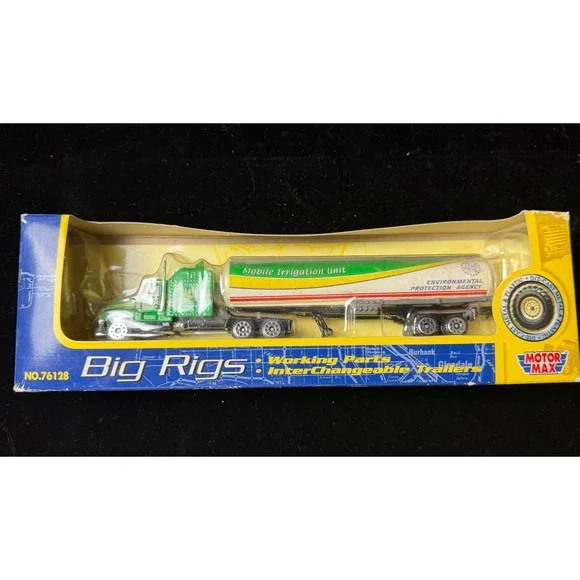 Motor Max Big Rigs EPA Mobile Irrigation Unit Diecast Semi Truck Trailer 76128
