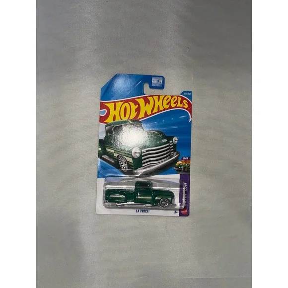 Hot Wheels La Troca Green 137/250 Layin Low 5/5 Diecast Chevy Truck 2024 New