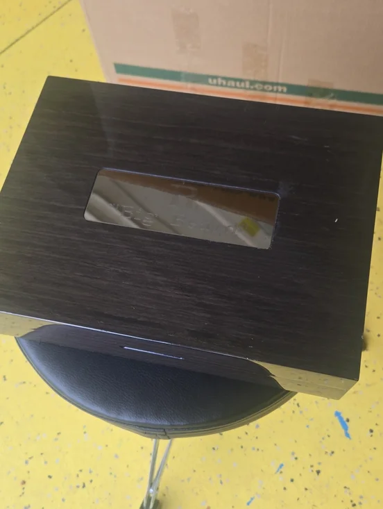Woodgrain Tissue Box Cover - Dark Espresso