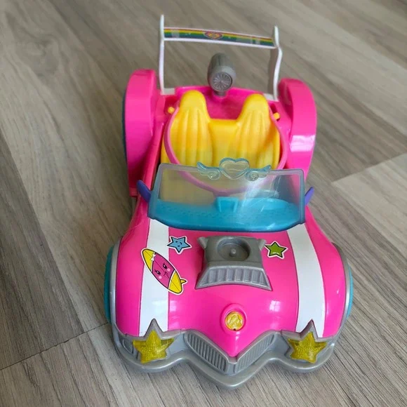 Barbie Dreamtopia Pink Convertible Car Rainbow Winged Spoiler DTW13 2016 Mattel