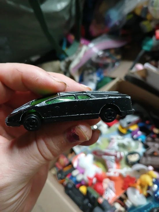 vintage 1:64 scale die-cast Lamborghini Diablo toy car manufactured by Suntoys