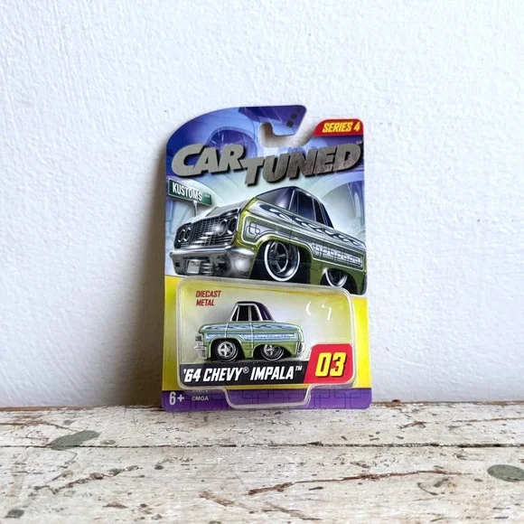 MGA CarTuned Kustoms Series 4 '64 Chevy Impala #03 Green Diecast Metal Car 1:64
