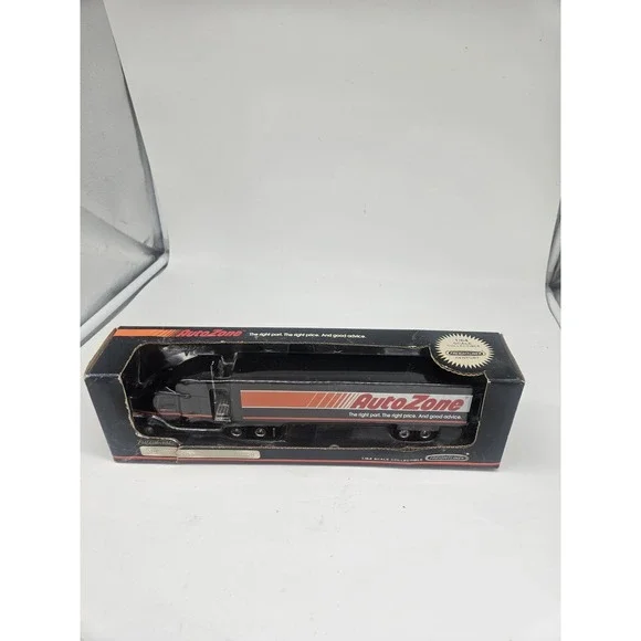 Ertl Collectibles 1:64 Diecast Freightliner Century AutoZone Black Orange Semi