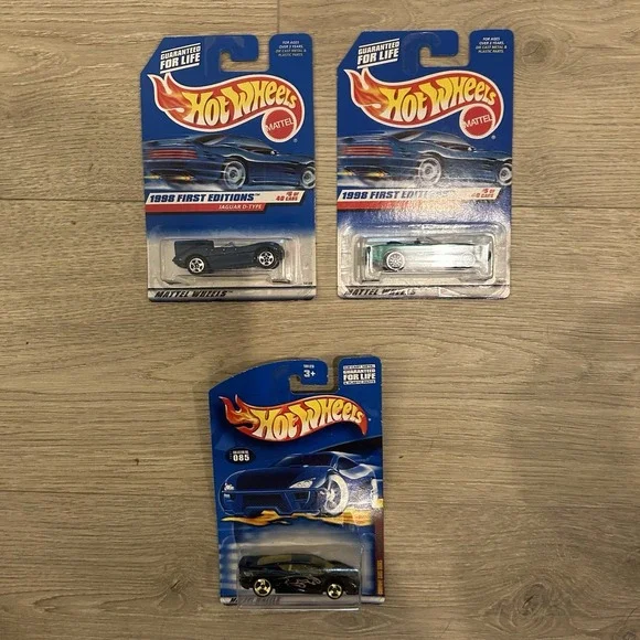 Hot Wheels Lot Of 3 Jaguar Diecast Cars 1:64 NIB