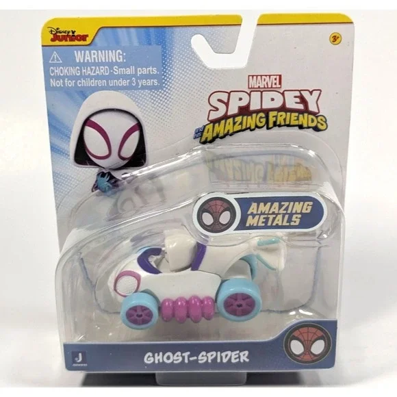 Jazwares Marvel Spidey and his Amazing Friends Ghost-Spider Amazing Metals Car