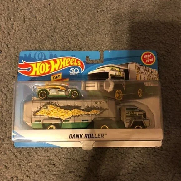 Hot Wheels Bank Roller NIB Mattel Diecast Truck