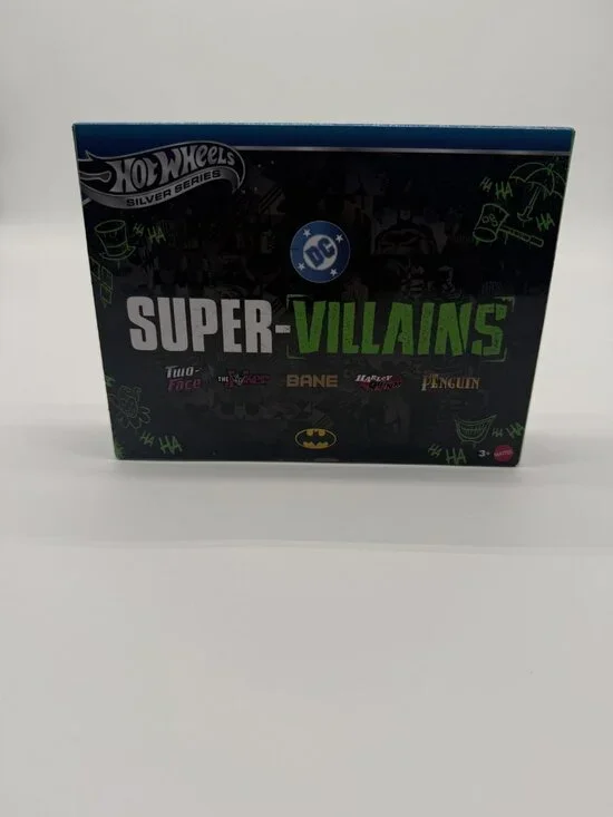 Hot Wheels Silver Series Super-Villains DC Batman 5 Car Diecast Set 3+ New
