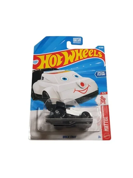 Hot Wheels Quick Chat Mattel Special Feature Collectible Toy Vehicle White 49/25