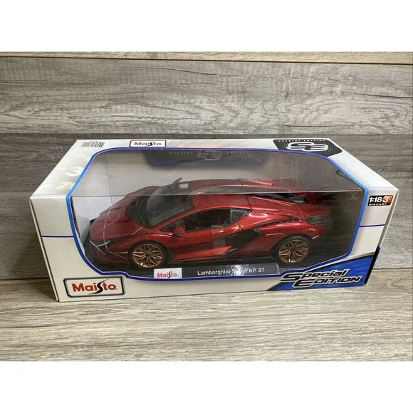 New Maisto 1/18 Lamborghini Sian FKP 37 Red