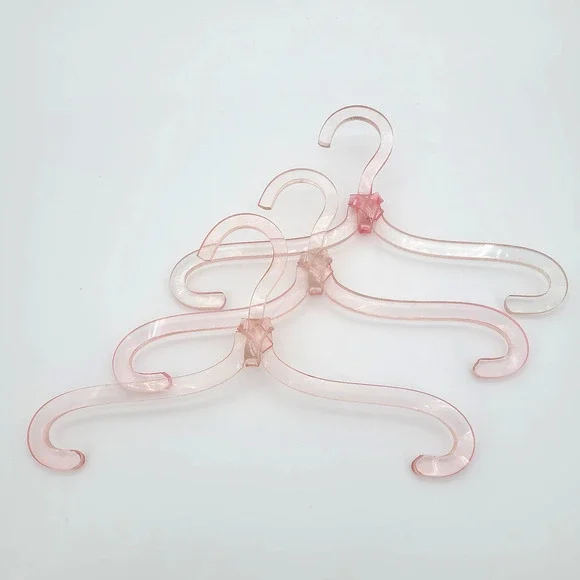 Lot of 3 Vintage Lucite Acrylic Unique Knot Pink 12