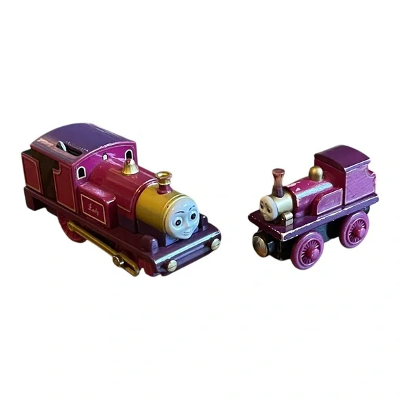 Thomas Tank Engine & Friends Lady Wooden Railway Train And TOMY 2000 Motorized