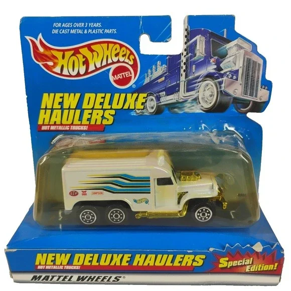 Hot Wheels New Deluxe Haulers‎ Special Edition White Diecast New Vintage