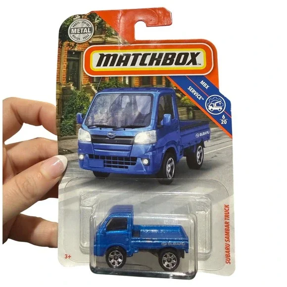 Matchbox Subaru Sambar Truck Blue MBX Service 6/20‎ Mattel Sealed Package 2019