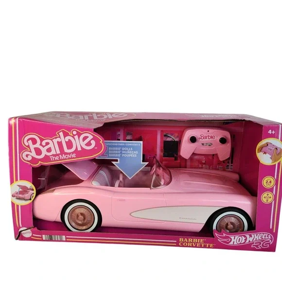 Hot Wheels RC Barbie Corvette Remote Control Car from Barbie: The Movie‎