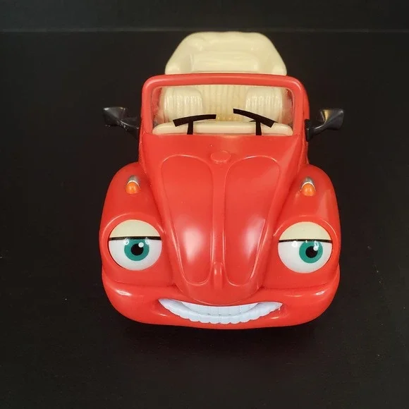Chevron Cars Rudy Ragtop Convertible Bug Red Smiling VW‎ Volkswagen No. 15