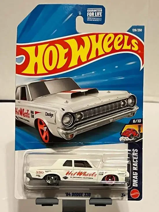 💥2026 Hot Wheels 64 Dodge 330 HW Drag Racers 126/250 White