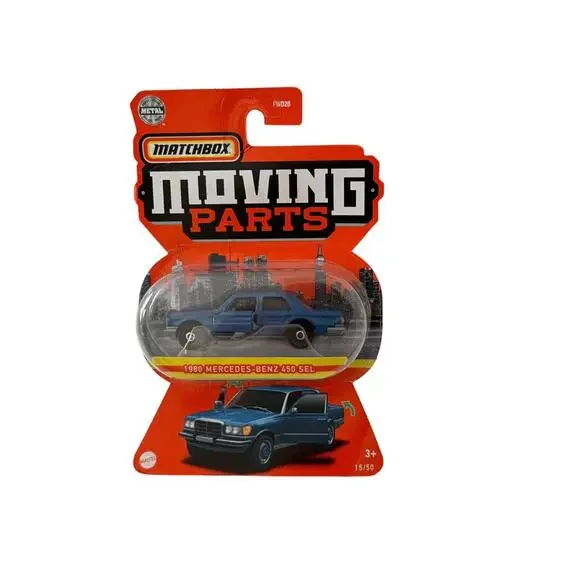 2022‎ Matchbox Moving Parts 1980 Mercedes Benz 450 SEL Toy Car European Euro