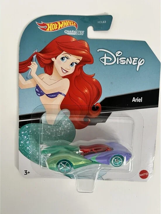Hot Wheels ARIEL Character Car Disney Pixar 2022 Version Little Mermaid Mattel