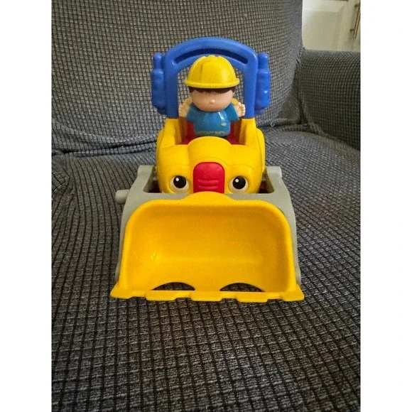 Fisher-Price Little People Bulldozer Construction Vehicle with Driver Figure