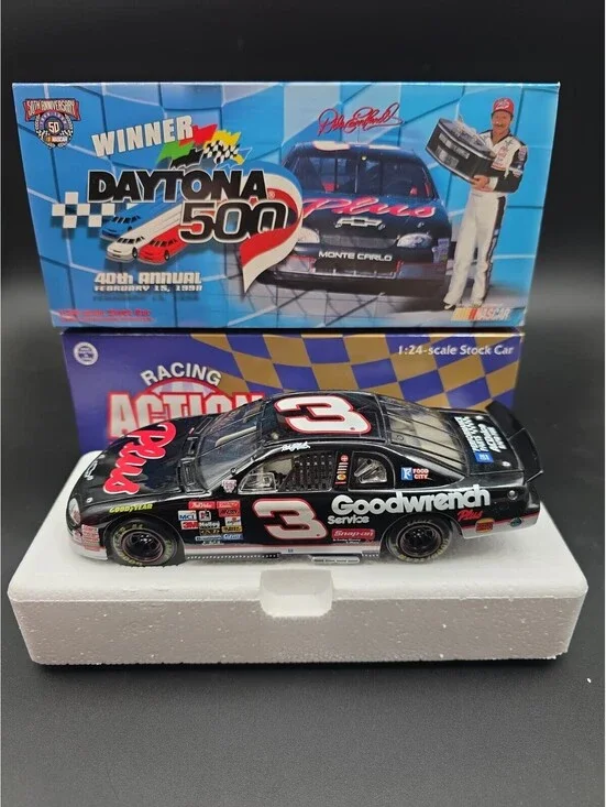 Action 1:24 Dale Earnhardt #3 Goodwrench Daytona 500 40th 1998 Monte Carlo Car