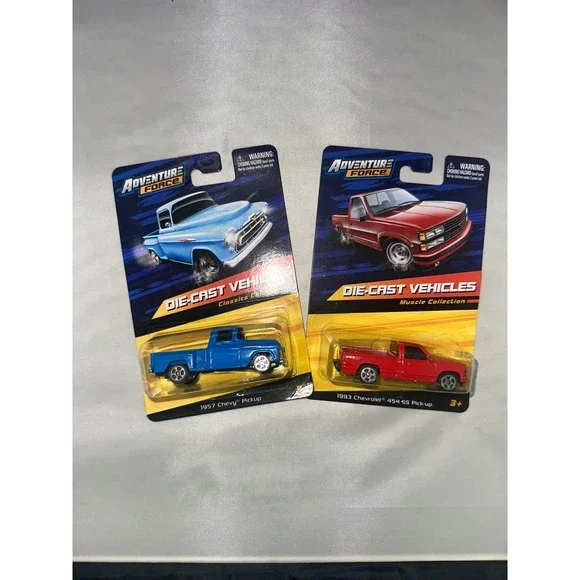 Adventure Force Die-Cast 1957 Chevy Pickup & 1993 Chevrolet 454 SS Pick-up Set