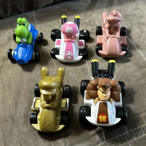 Lot Of 5‎ 2024 Mario McDonald's Toy Carts