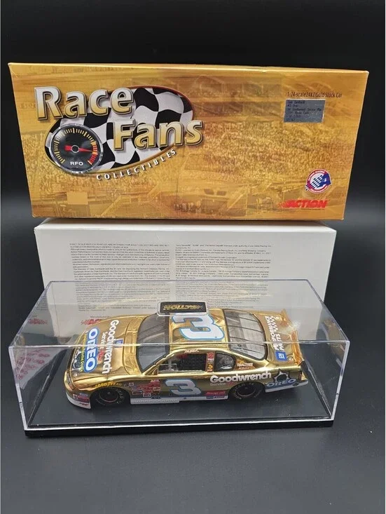 DALE EARNHARDT #3 2001 Monte Carlo 24K GOLD NASCAR ACTION RACE FANS 1/2000 Oreo