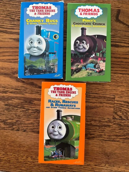 Vintage Thomas the Tank Engine & Friends 3 VHS Lot