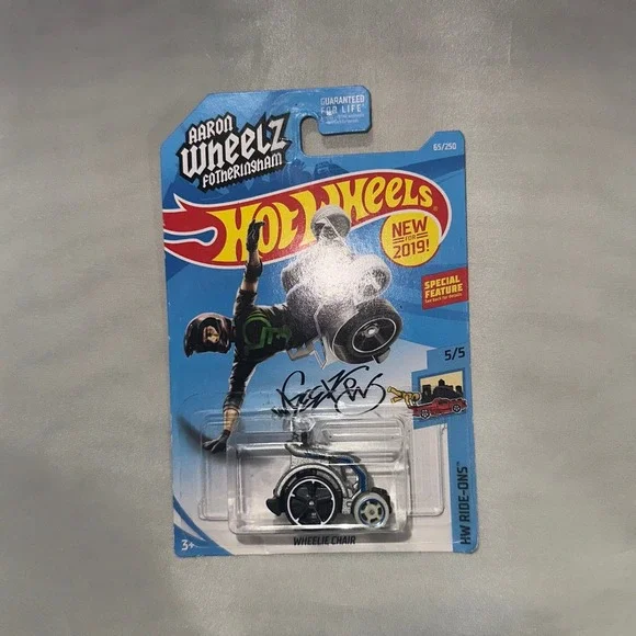 Hot Wheels 2019 HW Ride-Ons Wheelie Chair Aaron Wheelz Fotheringham 65/250 New