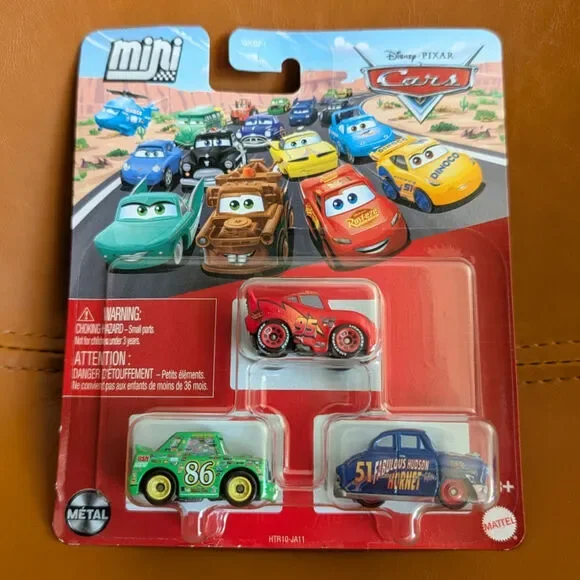 Disney Pixar Cars Mini Metal Diecast Lightning McQueen Chick Hicks Hudson Hornet