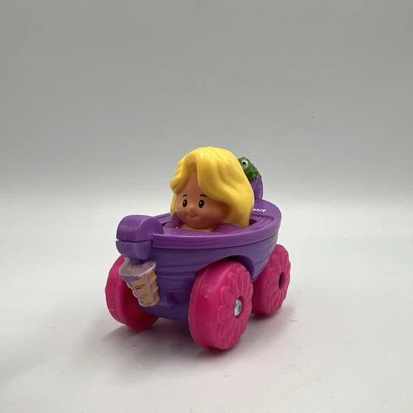 Fisher Price Disney Little People Wheelies Tangled Rapunzel Boat Pascal Car 2013