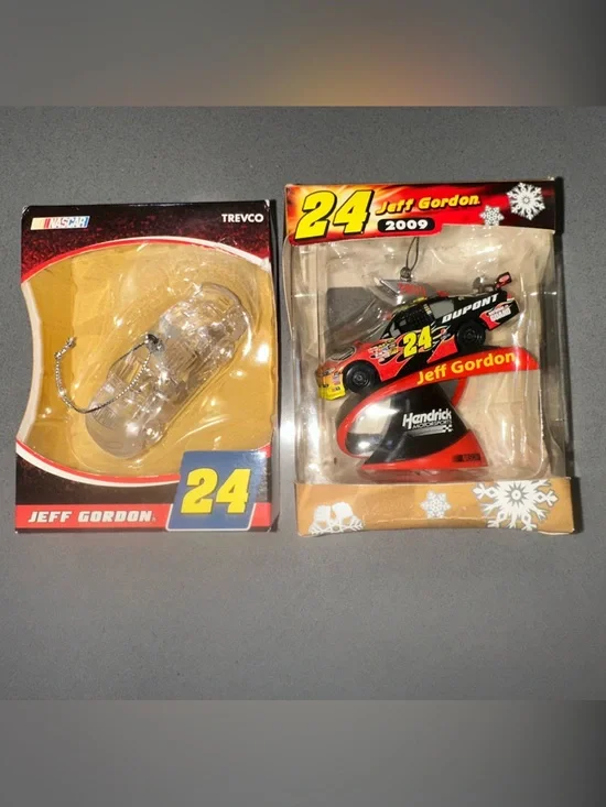 Jeff Gordon #24 Red and Black Die-Cast Car Ornament