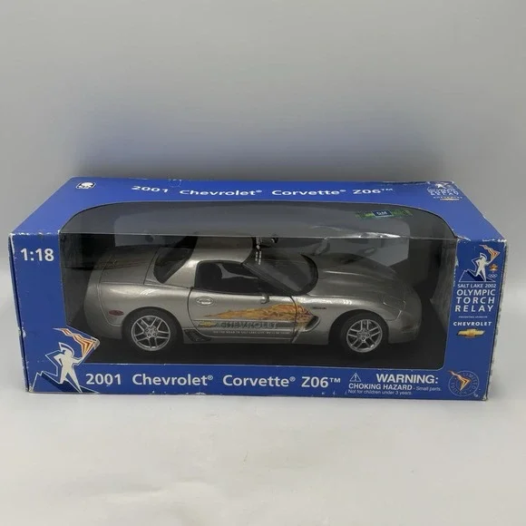 Maisio 2001 Chevrolet Corvette Z06 1:18‎ Olympic Torch Relay Diecast Car Limited