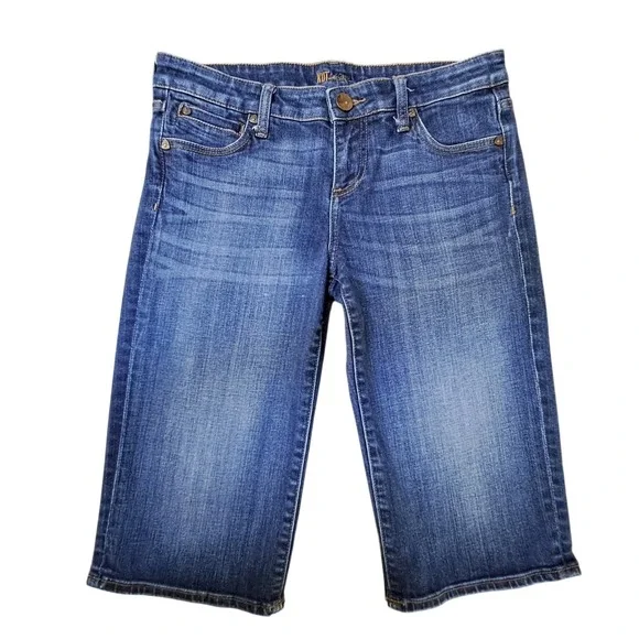 KUT from the Kloth Womens Bermuda Denim Shorts Medium Wash Blue Size 4 KB130MA1N