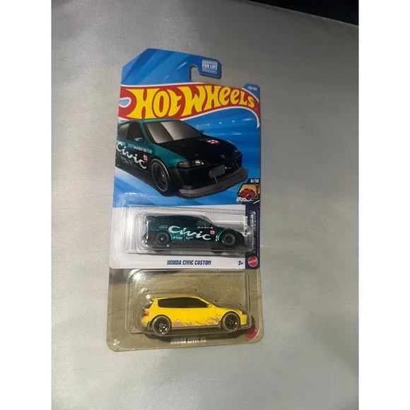 Hot Wheels Honda Civic Custom Drag Racers & Fast Furious Civic EG Lot of 2