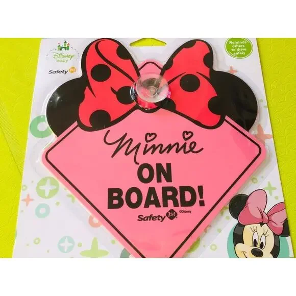 New❤️Safety 1st Disney Minnie On Board Car Sign