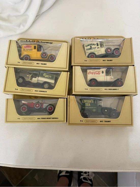 Vintage models of yesteryear matchbox car set of 6 NIB