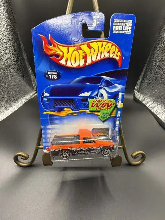 Hot Wheels 2002 Collector No. 178 1996 Chevy 1500 Barb'd & Wired Orange Die-Cast