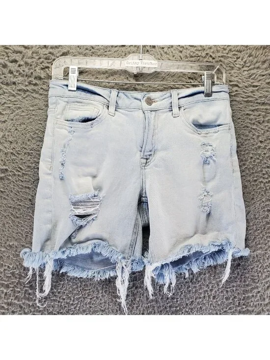 Vervet Shorts Womens Small Blue Cutoff Stretch Denim Jorts *Read*