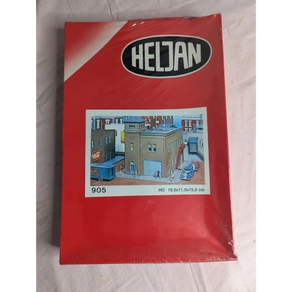 Heljan HO scale Firehouse model kit #905 train‎ railways railroad town NEW