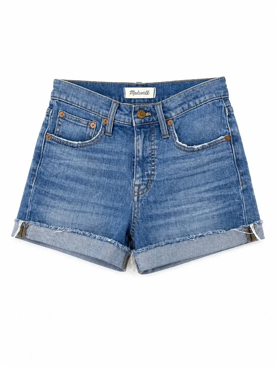 Madewell High-Rise Denim Shorts Cutoff Edition Glendale Wash