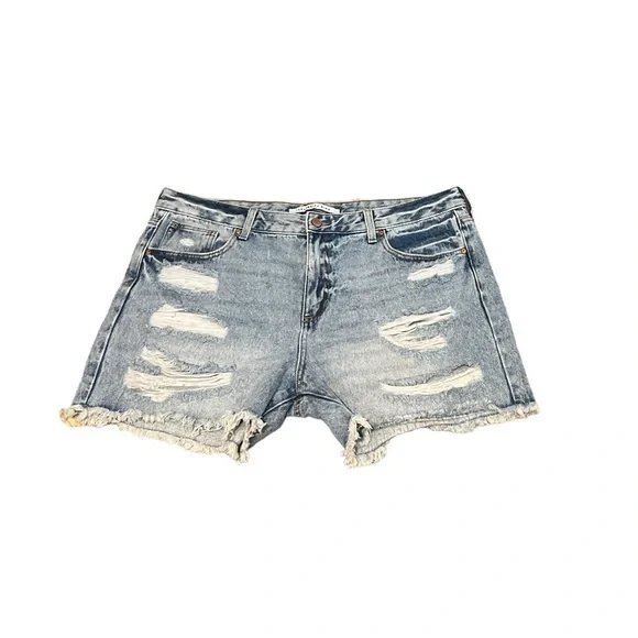 Celebrity Pink‎ Shorts Women’s Denim Distressed Pockets Hi Rise Boyfriend 17/33