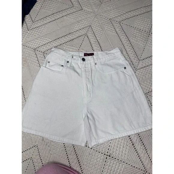 Big Pepe Jeans London White Denim Shorts High Waisted Cotton PJL8-2209 Womens 28