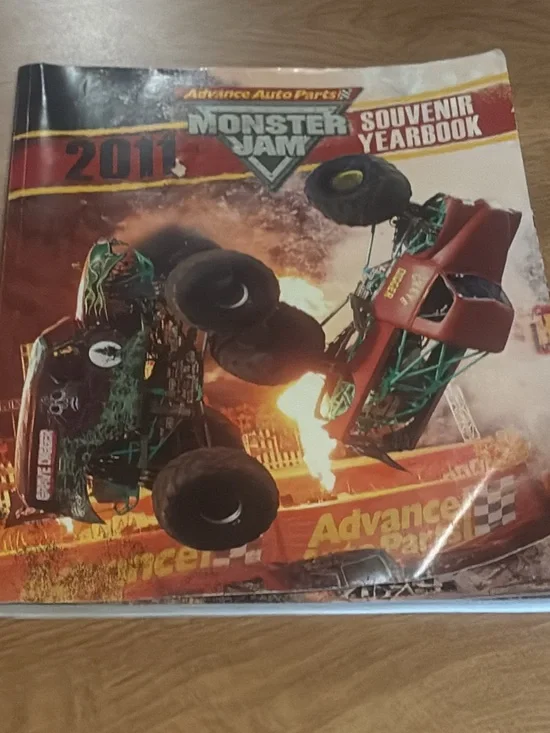 2011  Monster Jam Souvenir Yearbook - Red & Green Cover
