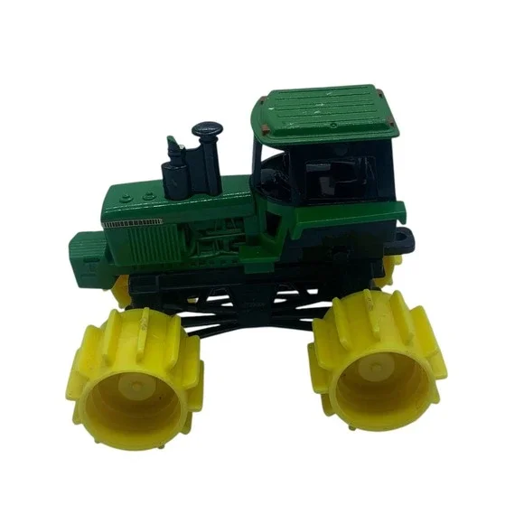 John Deere Monster Treads Tractor Toy Green Yellow Oversized Tires 4.5
