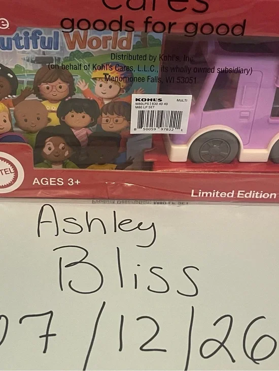 Purple Toy Van - Kids Play Vehicle