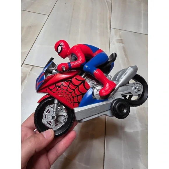 Marvel Spider-Man Motorcycle Toy Red Blue Bike 1616‎ Holdings ET-0204 2020