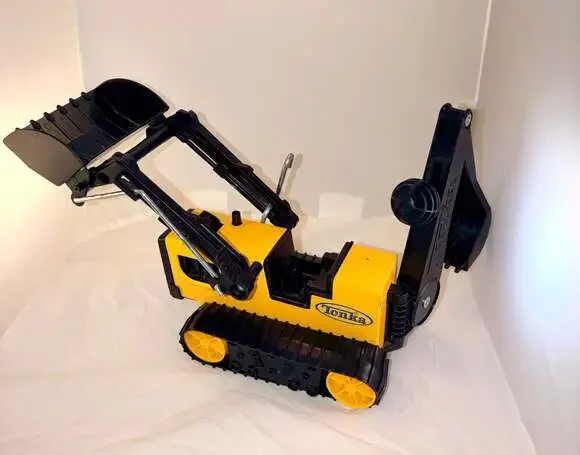Tonka T-6 Front End Loader Backhoe Toy Construction Vehicle