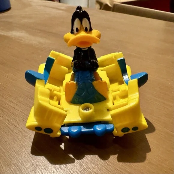 Vtg McDonald's Happy Meal Toy Looney Tunes Quack Up Daffy‎ Duck Splitting Car